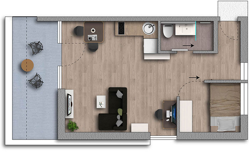 Apartment Typ Komfort Plus